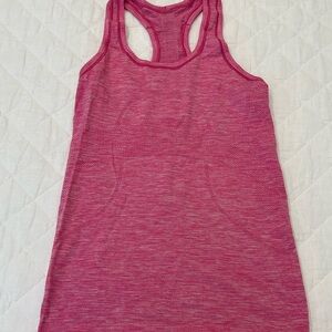 lululemon athletica Heathered Pink Tank Top